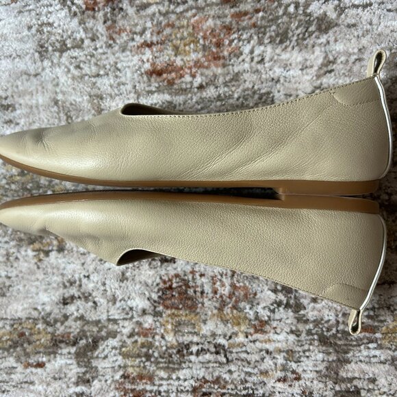Everlane The Day Glove Flats Leather in Cream size 7.5 - Picture 8 of 9